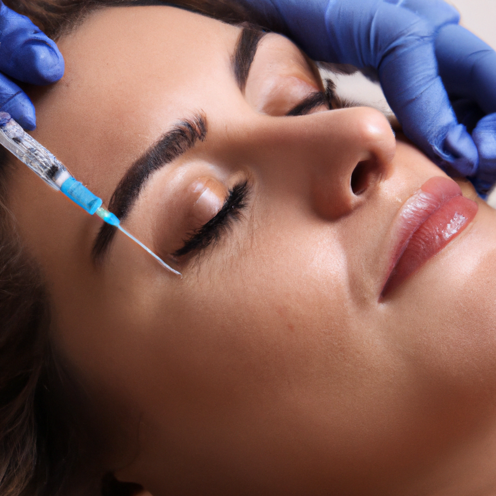 Aesthetic plastic surgery using gel injections.
